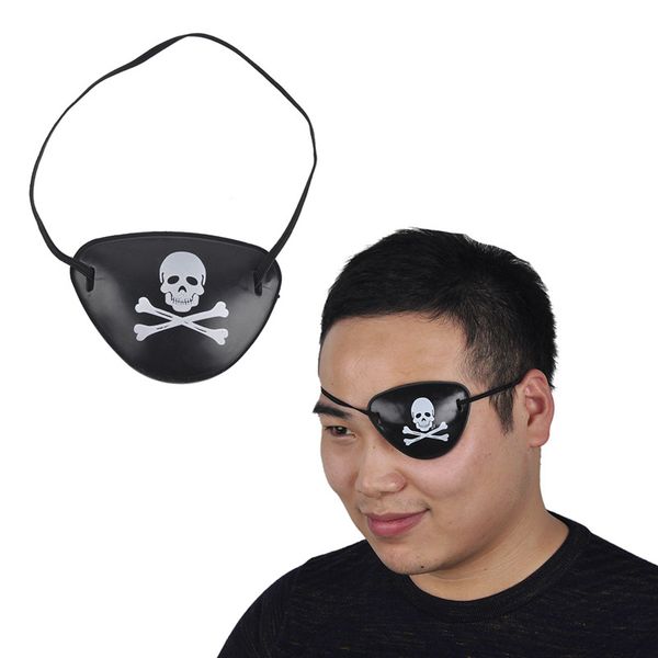 

10pcs/lot captain jack sparrow skull pirate eye patch part mask crossbone masks carnival costume party kids children toy gifts