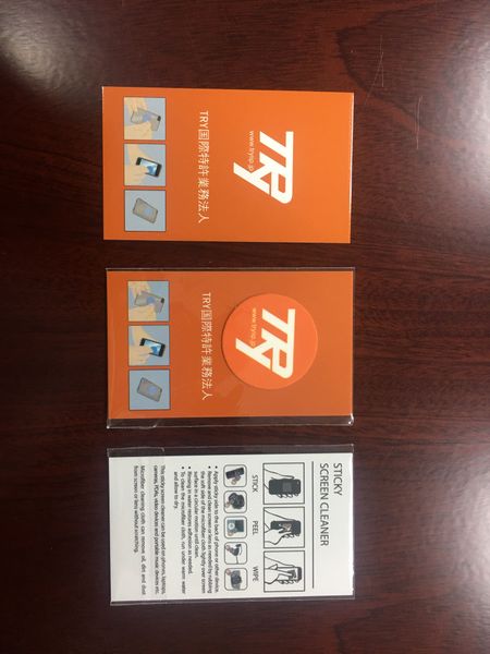 

wholesale custom logo sticky phone cleaner reusable phone wipe sticker