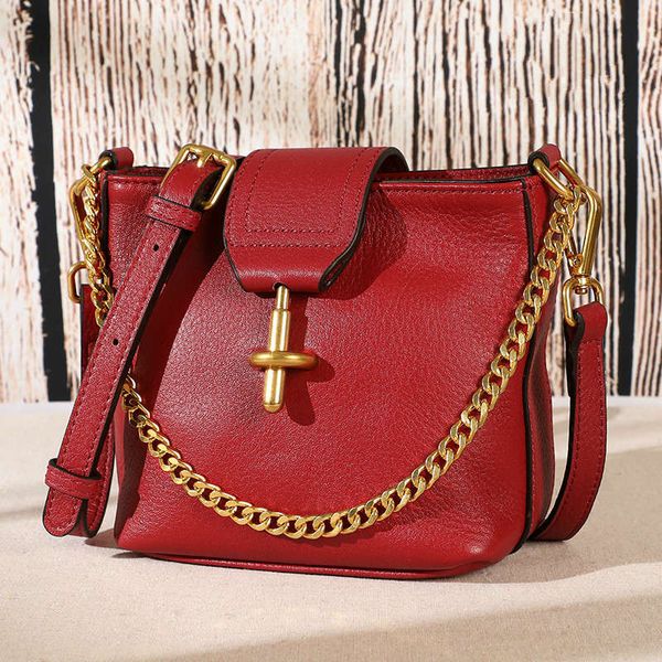

bucket bag handbag 2020 new fashion retro soft leather shoulder messenger bags