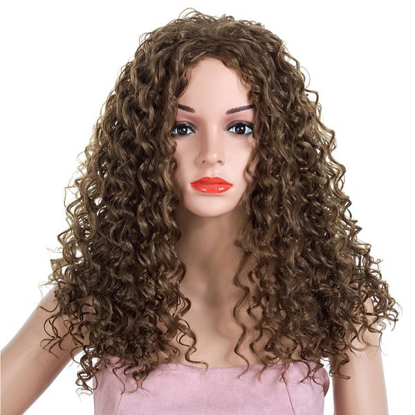 Grosshandel Synthetische Perucke Afro Kinky Curly Layered Haircut Synthetische Haar Afroamerikaner Perucke Fur Schwarze Frauen Schwarze Perucke