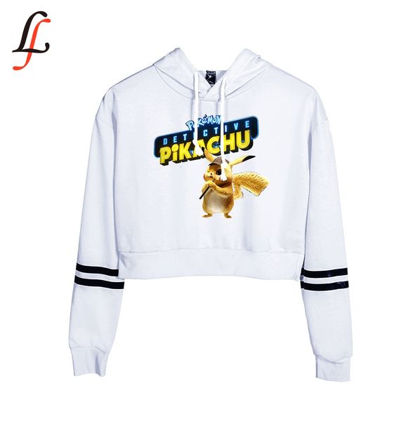 

new waist cap hoodies fashion trend crop women hoodies sweatshirt harajuku selling 2019 k pop clothes, Black