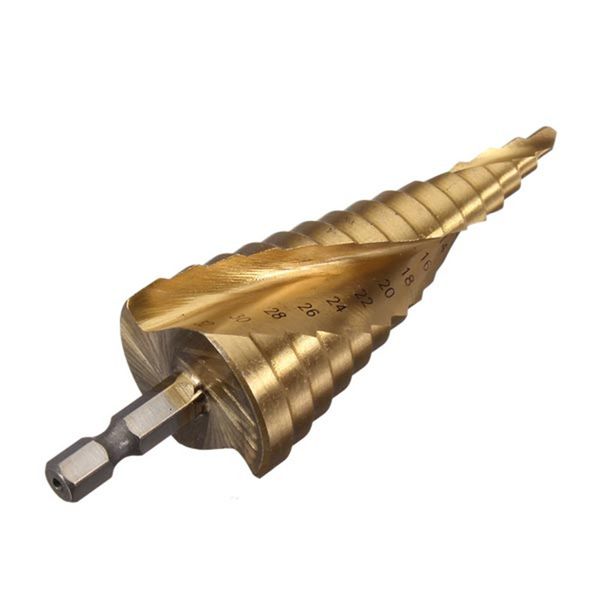 

4-32mm hss 4241 step drill spiral groove ladder drill hexagon shank bits tools