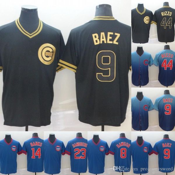 

Mens Chicago 9 Javier Baez 44 Anthony Rizzo 8 Andre Dawson 14 Ernie Banks 23 Ryne Sandberg 100% Stitched Cubs Baseball Jerseys Cheap
