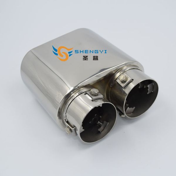 

great elling fit on all kinds of car the double joint stainless steel exhaust muffler tips