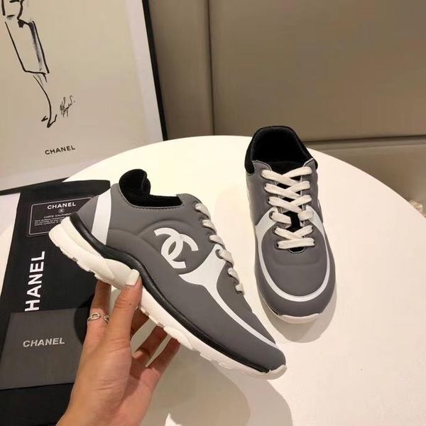 

luxury designer chanel cc men's and women's casual sports shoes,fashion, versatile tennis running shoes, Black