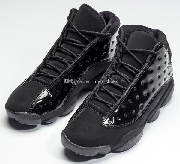 

better quality 13 13s cap and gown black basketball shoes men 13 sports sneakers new with box