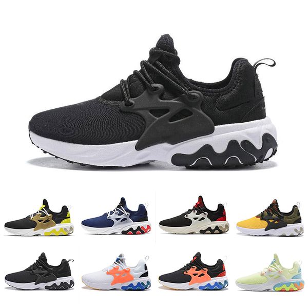 

react presto men women running shoes triple black rabid panda breezy thursday brutal honey mens trainer breathable sports sneakers