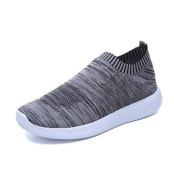 

women shoes flats fashion stretch fabric loafers sneakers women breathable casual shoes woman low-cut slip-on plus size 35-43, Black