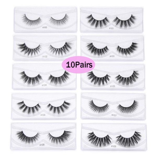 

макияж 10pairs 3d норка ложные ресницы ручной работы природные lashes wispy пушистые ресницы глаз lash extension глаз макияж инструменты