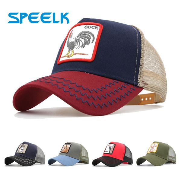 

speelk casual mesh caps women lovely animal baseball cap snapback hats men summer hip- visors hat casquette wholesale, Blue;gray