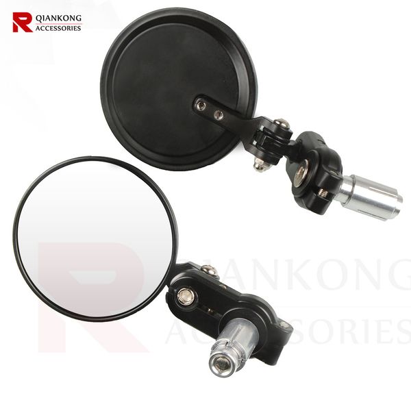 

universal motorcycle mirror aluminum 22mm handle bar end rearview side mirrors motor accessories for cbr650r cbr650f
