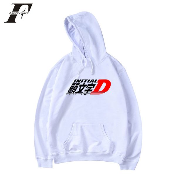 

initial d oversized hoodies japanese streetwear hoodies men sweatshirts woman pullover harajuku clothes customizable, Black