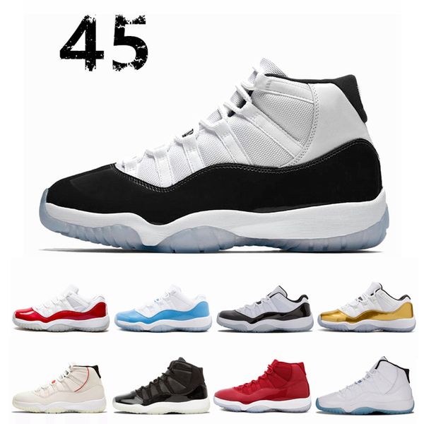 

concord high 45 11 cap and gown 11s prm heiress gym red chicago platinum tint space jams mens basketball shoes sports designer sneakers