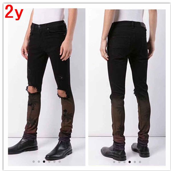 

f.n.jack new fashion 2019 men jeans streetwear hiphop mens jeans slim classic destroyed swag male denim pants, Blue