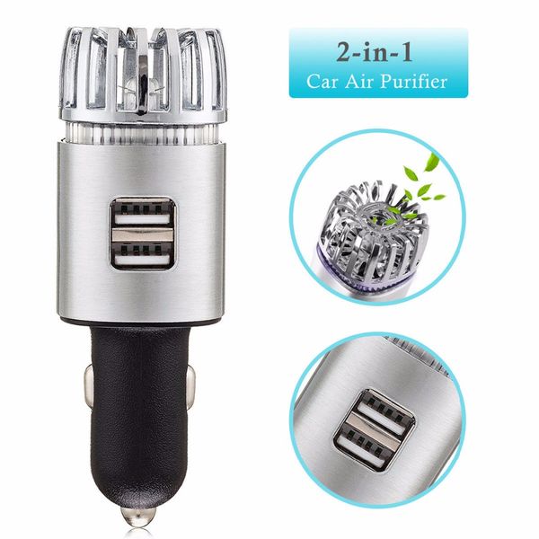 

high-end vehicle air purifier mini auto car fresh air anion ionic purifier oxygen bar ozone ionizer interior accessories dc12v