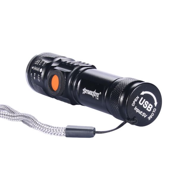 

купить 2 получить 1 бесплатно! 5000lm usb фонарик зарядки skywolfeye zoom факел t6 led тактический факел полиция 3 режима лампы