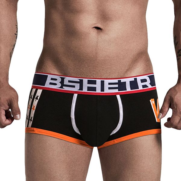 

men boxer soft breathable underwear male comfortable solid panties underpants cueca boxershorts homme for men high quality, Black;white