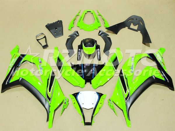 

new abs motorcycle full fairings set fit for kawasaki ninja zx-10r zx10r 2011 2012 2013 2014 2015 10r 11 12 13 14 15 fluorescent green white