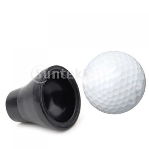 

black rubber golf ball pick-up suction cup for putter grip