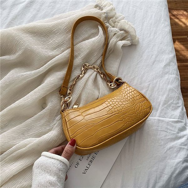

crocodile pattern leather crossbody bags for women handbags and purses fashion small chain design shoulder messenger bags lady