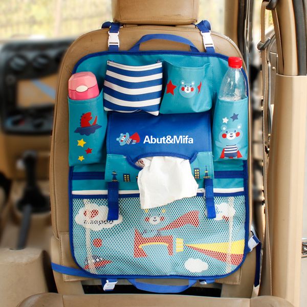 

korean-style car chair back bag japan cartoon car seat back zhiwu dai baby supplies storage mounted hanging bag