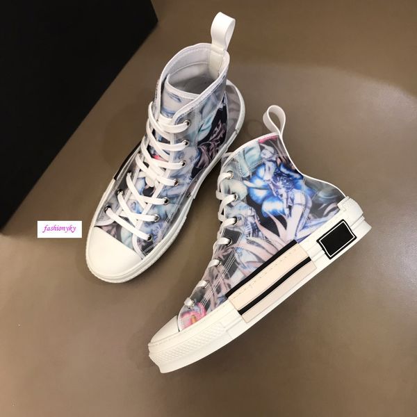 

blique technology fabrics high help casual shoes b23 mens designer shoes womens fashion casual shoes, Black