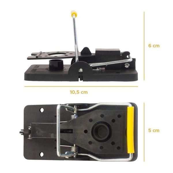 

mouse trap, reusable and easy to use snap traps, pack of 6 other garden supplies