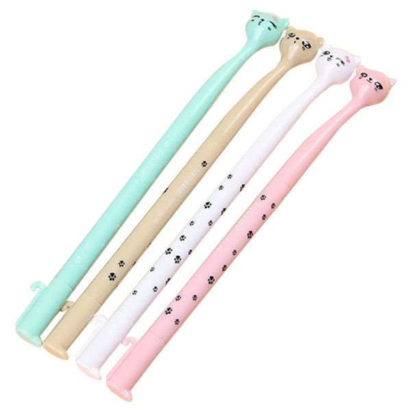 

4 pcs creative student stationery selling cute neutral cat pen