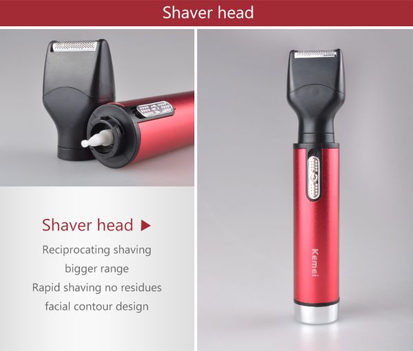 

kemei km-6620 4 в 1 ear батареи волос и носа chj про триммер триммер для женщин и мужчин bwkf ​​zwqif