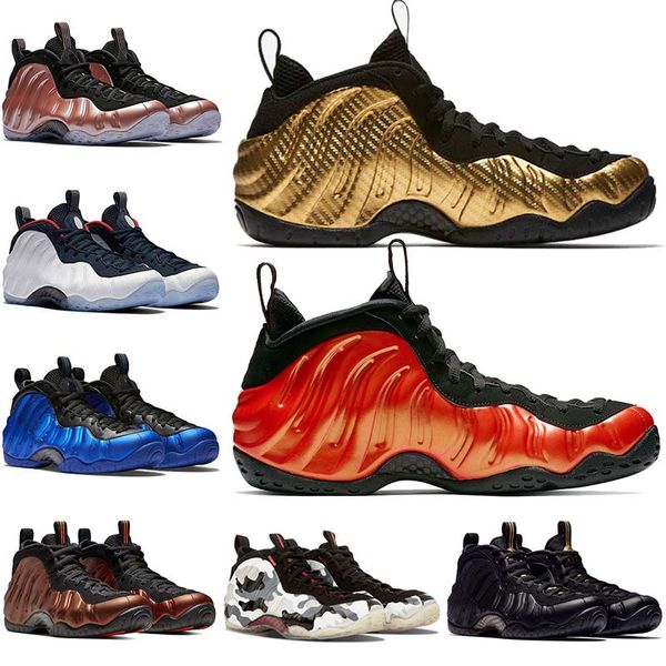 

foams one habanero red metallic gold penny hardaway mens basketball shoes hyper cobaltb crimson alternate galaxy 1 2 camo men sneakers 7-13, White;red