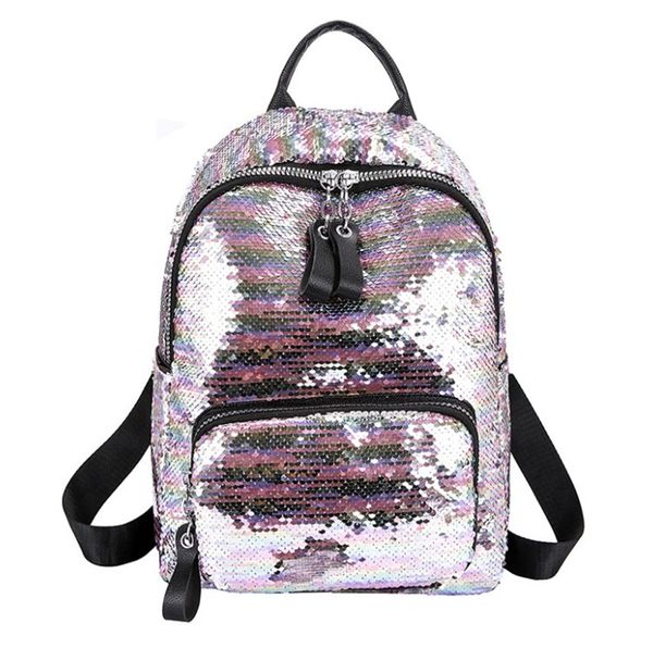 

glitter bag cool versatile stylish color changing glitter double shoulder bag casual travel backpack ph-cfy20062860