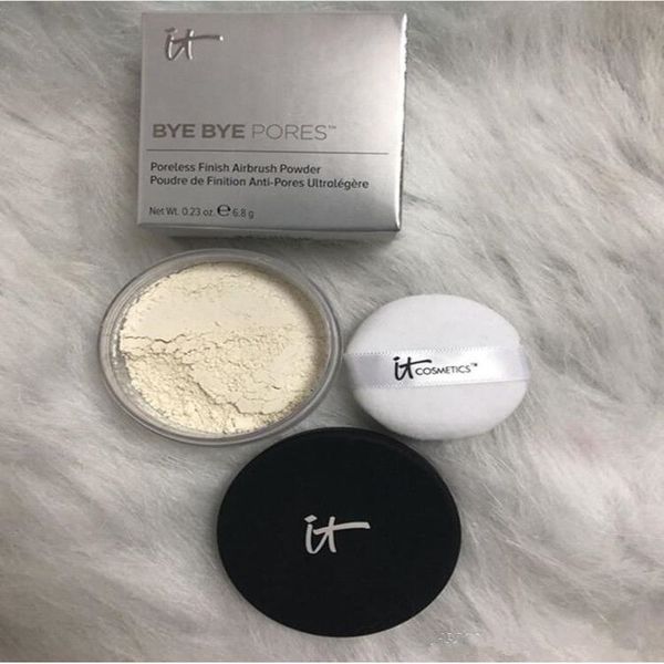 

it cosmetics bye pores loose powder matte finishing face makeup brighten oil control long lasting powder invisible pore 24pcs/lot dhl