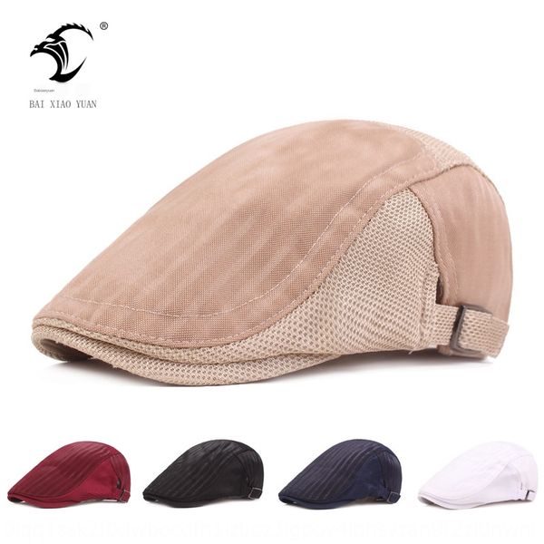 

cap women's mesh breathable beret net cloth beret sun art youth hat travel hat, Blue;gray