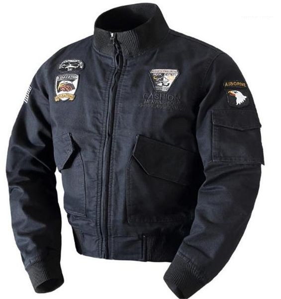 

куртка ввс бренд повседневная куртка с длинным рукавом стенд воротник мужская одежда мода плюс размер пальто дизайнер мужской бомбардировщик, Black;brown