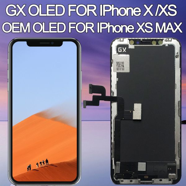 

replacement for iphone x oled lcd display gx digitizer assembly screen for iphone xs lcd amoled 3d touch oem oled for iphone xs max