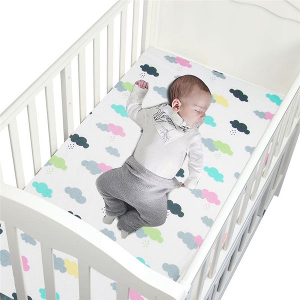 

new cotton baby crib sheets soft baby crib fitted sheets breathable bed mattress cover potector newborn bedding for cot