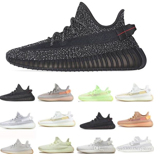 

быстрая доставка kanye west clay v2 статические светоотражающие светятся в темноте мужские кроссовки гиперпространство женщины мужчины спорт