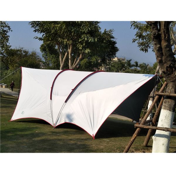 

full shading uv awning outdoor ultra-high habe big rain sunshade awning multi-person tent with wear-resistant uv large space