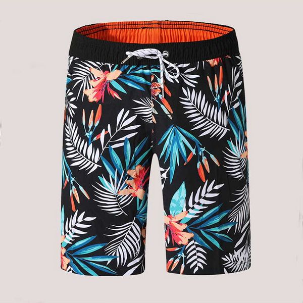 

men's shorts drawstring beachwear cool board print shorts quick dry watersport swim summer beach lining