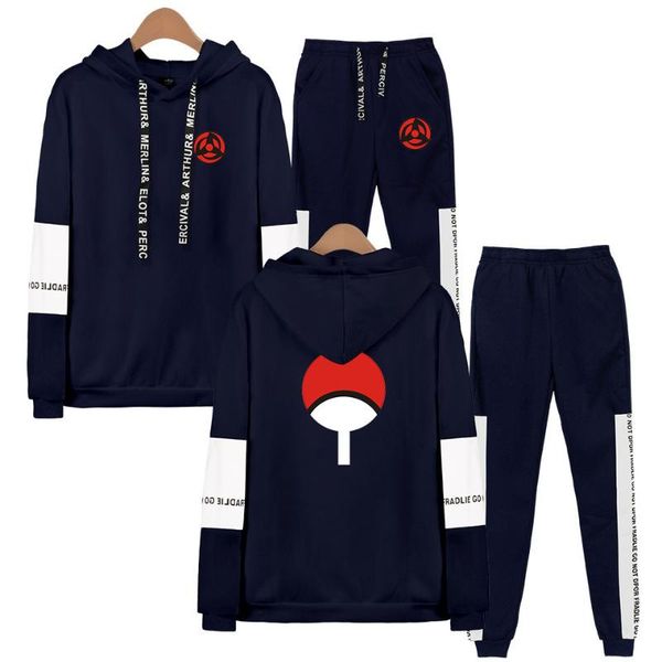

anime naruto sweatshirt set men/women fashion harajuku hoodies +sweatpants yondaime hokage namikaze minato naruto sweatshirt set, Gray