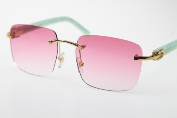 

завод прямых продаж rimless прозрачный синий plank 8300816 мужчин известный бренд солнцезащитных очков популярный новый стиль очки размер ка, White;black