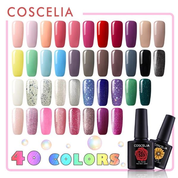 

40pc / set top nail качества польское kit все для маникюра продолжительный гель лак для ногтей kit замочить от лаки профессионального искусс