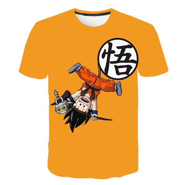 

прохладный goku z 3d футболка летняя модная футболка с коротким рукавом топы дети аниме dbz harajuku футболки kid boys аниме, White;black