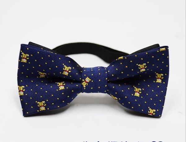 

2019 children's tie new jacquard children's tie british style, Blue;purple