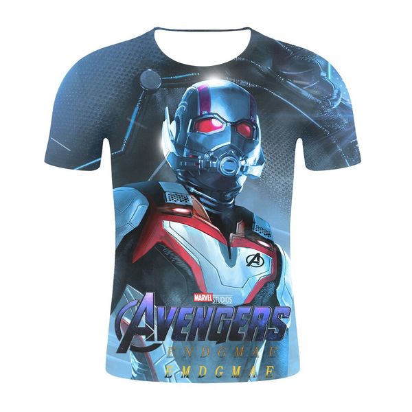 

2019 marvel movie avengers endgame 4 fashion funny 3d print tshirts men women summer casual short sleeve o-neck hip hop q648, White;black