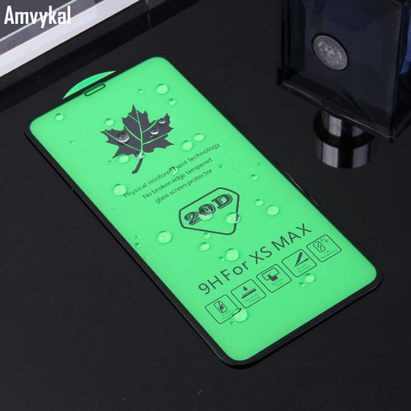 

20d curved edge full cover tempered glass for iphone 7 8 6s plus screen protector for iphone 11pro xr xs max glass film