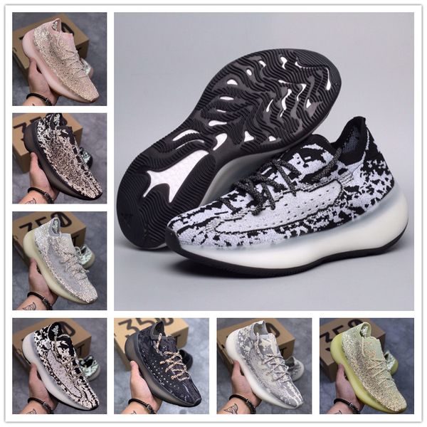 

new kanye west 380 v3 synth antlia black non alien white reflective fashion running shoes for mens sports shoes designer sneakers size 36-45