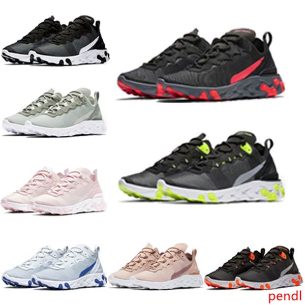 

2019 react element 55 87 тайные x предстоящие кроссовки мужчины женщины navy blue дизайнер runner спорт тренеры кроссовки размер 36-45