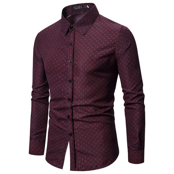 

winter 2019 xinou code men's long-sleeve cotton linen floral shirt, four seasons wear men's business casual long-sleeve shirt, White;black