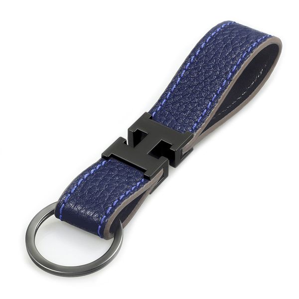 

Роскошный брелок дизайнер унисекс брелок из натуральной кожи с брелок из нержаве